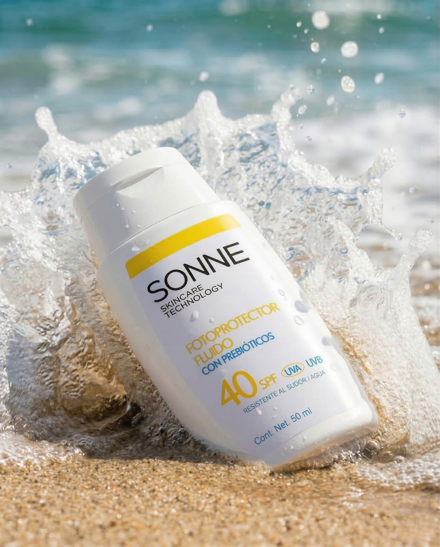Sonne SPF 40+ con prebioticos amigable con el medio ambiente