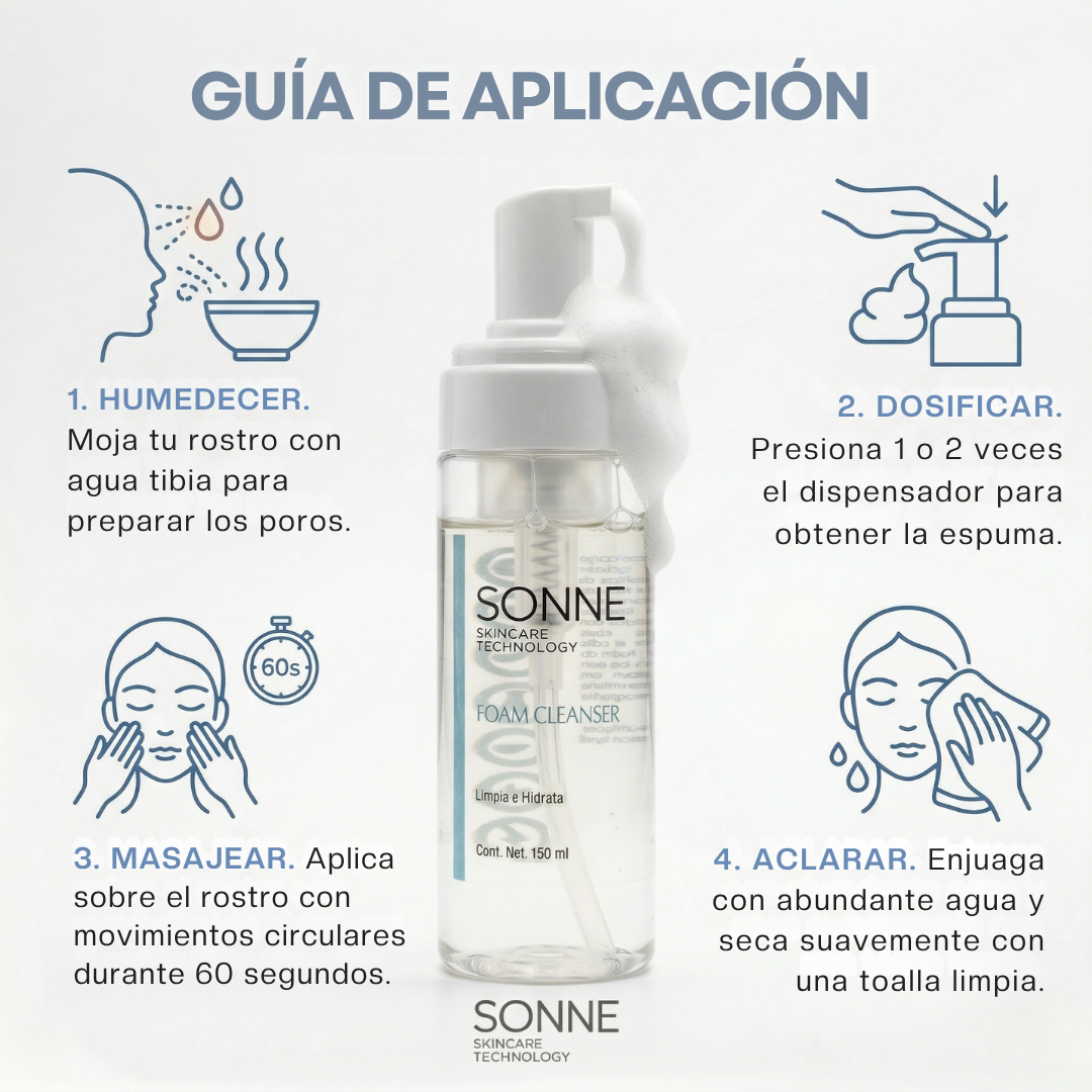 Foam Cleanser: Espuma Limpiadora Facial Radiante | Limpieza Suave