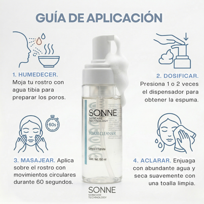 Foam Cleanser: Espuma Limpiadora Facial Radiante | Limpieza Suave