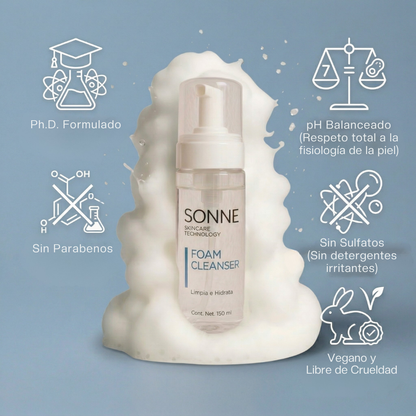 Foam Cleanser: Espuma Limpiadora Facial Radiante | Limpieza Suave